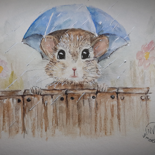 Sous mon parapluie bleu